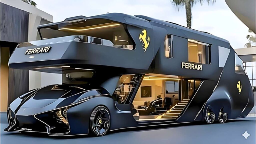 2026 Ferrari Motorhome Unveiled A Supercar Turned Five Star Hotel on Wheels